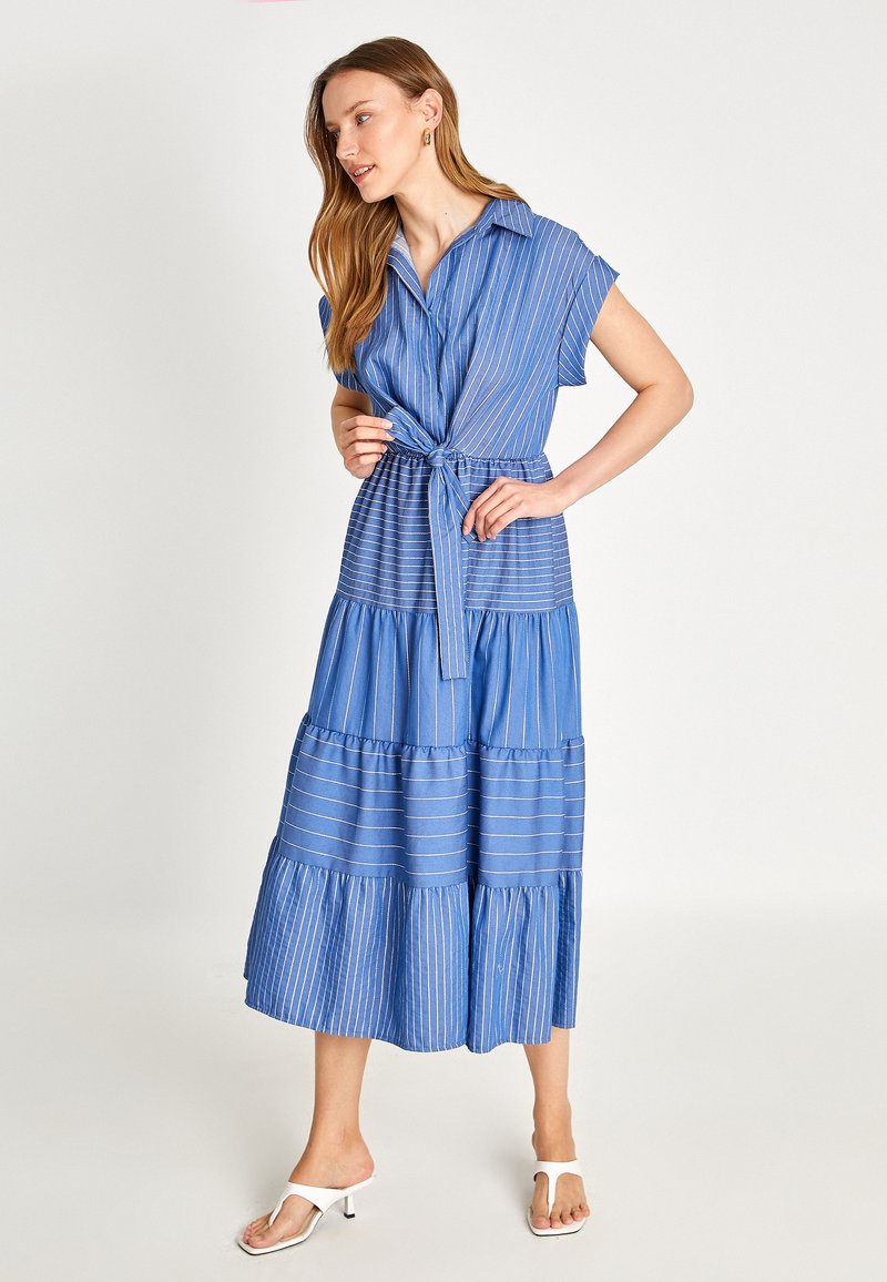 Koton Blousejurk blauw Koton Blousejurk blauw