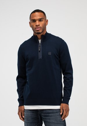 CLIFDEN CO HALF ZIP - Strickpullover - alaska blue