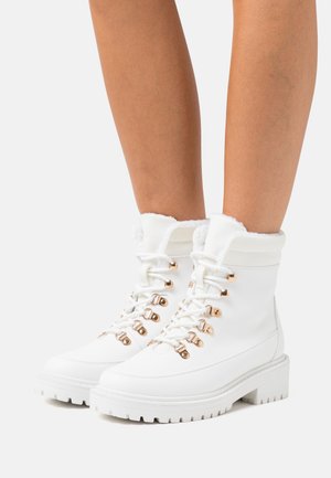 WINTER BOOT - Stivaletti stringati -  white