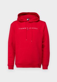 LINEAR LOGO HOODIE - Sweater - red hot
