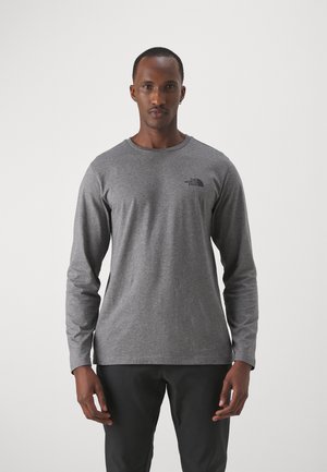 SIMPLE DOME TEE - Maglietta a manica lunga - medium grey heather