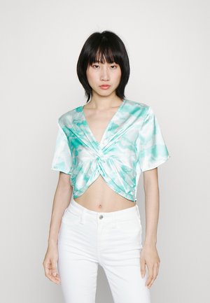 Pieces PCKERRA - Μπλούζα - blue atoll/graphic