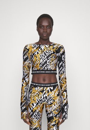 PRINT BRUSH - Long sleeved top - black