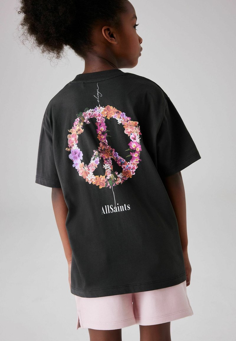 smALLSAINTS GRAPHIC CREW  - Triko s potiskem - black sereni