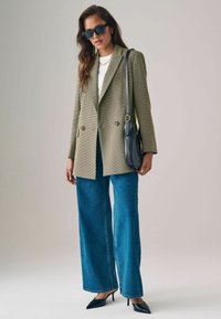 THE SET DOUBLE BREASTED PUPPYTOOTH REGULAR FIT  - Abrigo corto - brown