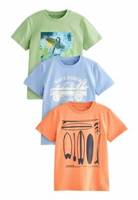 Next - SHORT SLEEVE GRAPHIC 3 PACK STANDARD - Camiseta estampada - blue khaki surf Imagen en miniatura 1