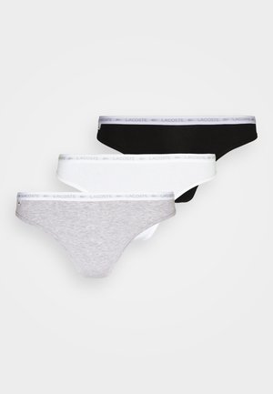 Lacoste Tanga - black/white/silver