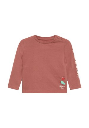 Langarmshirt - rubinrot