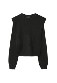 WITH SHOULDER PADS  - Maglione - black