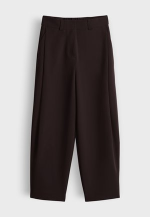someday., BARREL FIT HIGH RISE - Trousers - mahogany
