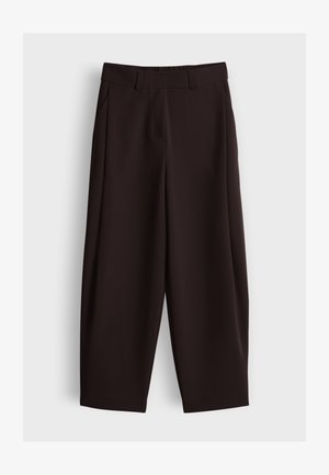 someday., BARREL FIT HIGH RISE - Trousers - mahogany