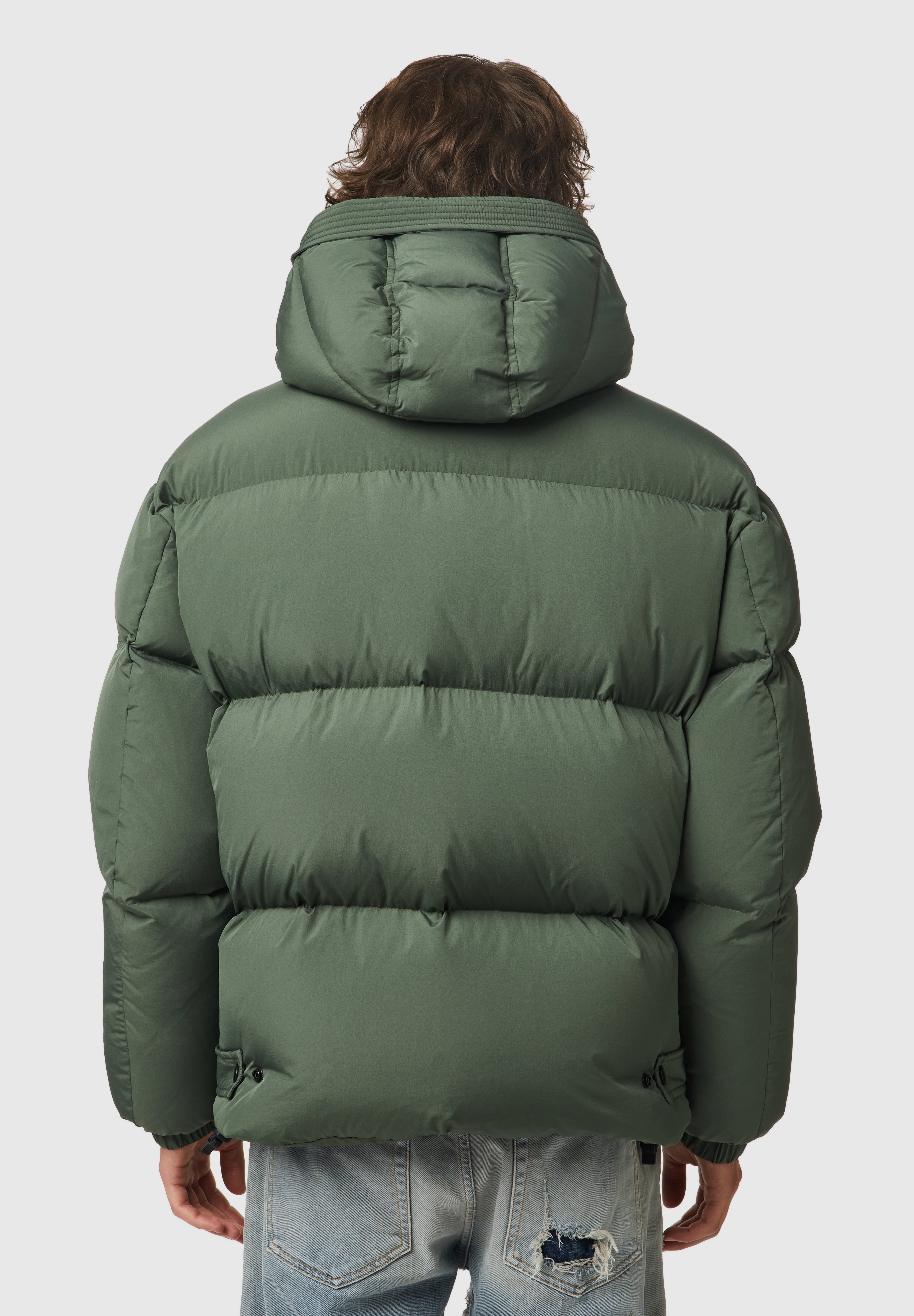 down jacket green