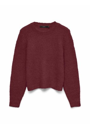 Vero Moda, VMNOVAH LS O-NECK PULLOVER GA NOOS - Pullover - windsor wine