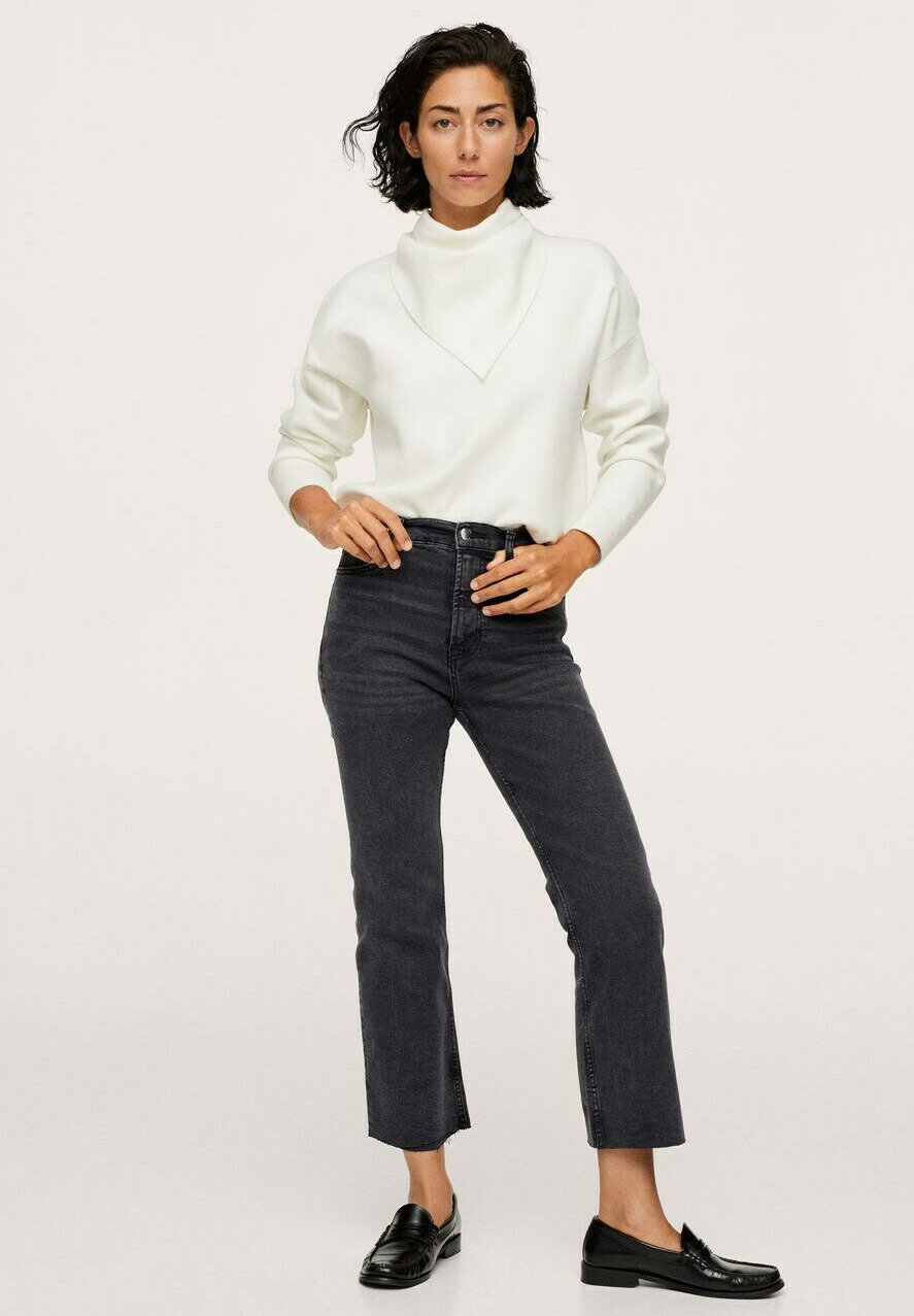 Mango TAILLE HAUTE - Jeans Bootcut - gris/grau - Zalando.ch