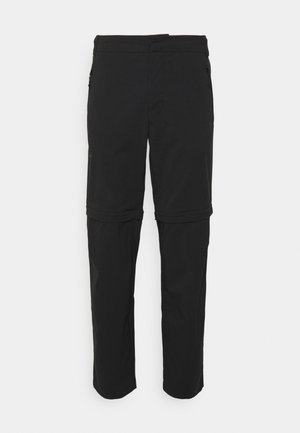 Jack Wolfskin GLASTAL ZIP OFF PANTS 2-IN-1 - Pantaloni outdoor - black