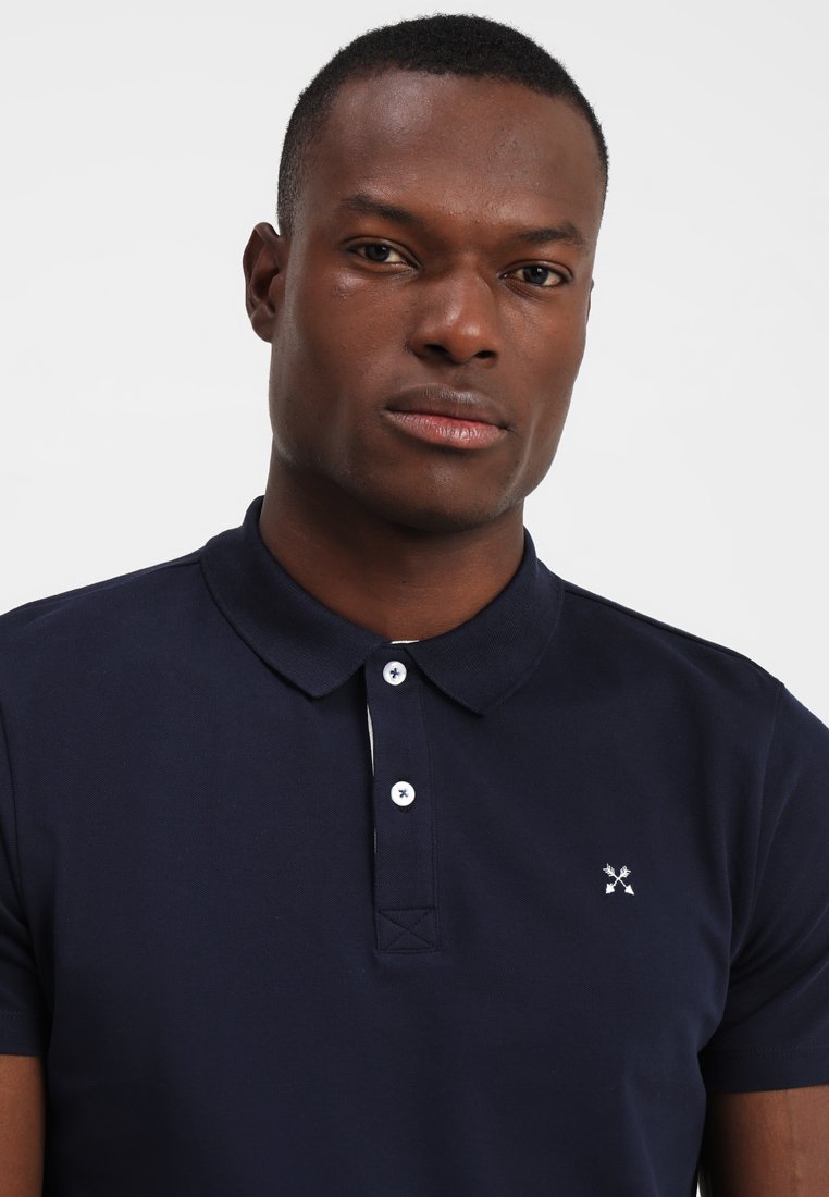 Selected Homme Slhluke Slim Fit Polo Shirt Navy Blazer Dark Blue Zalando De