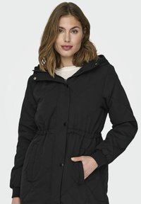 JDY JDYDIANA LONG HOOD  - Žieminis paltas - black