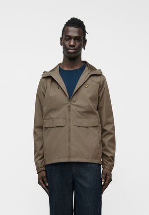 LIGHTWEIGHT HOODED ZIP THROUGH JACKET - Kerge jope - khaki ash