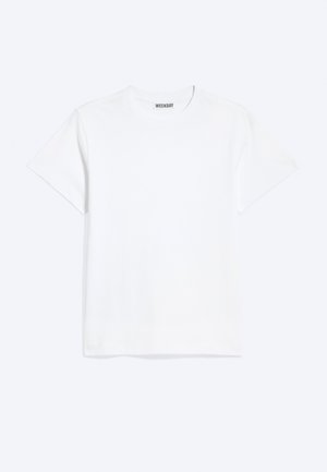 Weekday, SHRUNKEN - Βασικό μπλουζάκι - white