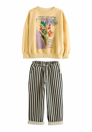 Next SET - Nohavice - monochrome stripe