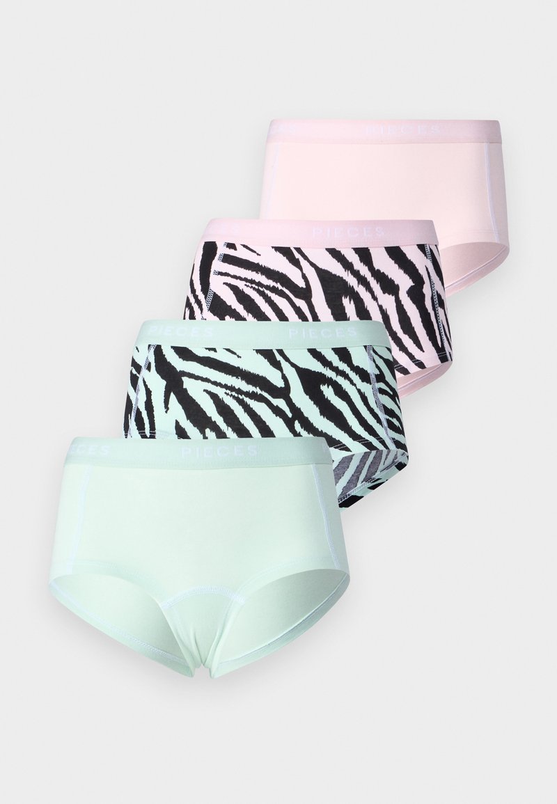 Pieces PCLOGO LADY 4 PACK - Hipsters - light pink/light green/roze ...