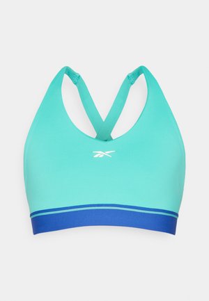 Reebok TEAM BRALETTE - Sportovní podprsenky se střední oporou - unleashed green
