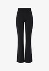 PCMALIVA FLARED PANTS - Stoffhose - black