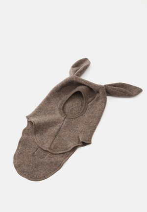 BALACLAVA EARS UNISEX - Adīta cepure - brown melange