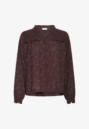 PULZ, PZDINEA - Blouse - chocolate plum