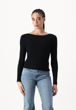 OTTOMAN - Bluză cu mânecă lungă - black beauty