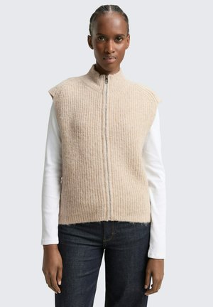 Strickjacke - cosy beige melange