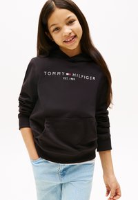 Tommy Hilfiger - ESSENTIAL HOODIE UNISEX - Felpa con cappuccio - black Immagine in miniatura 1