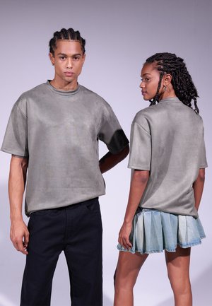 YOURTURN UNISEX - T-shirt imprimé - light grey