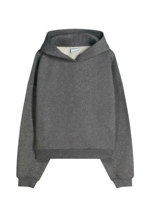 GLITTER HOOD - Kapuzenpullover - dark grey