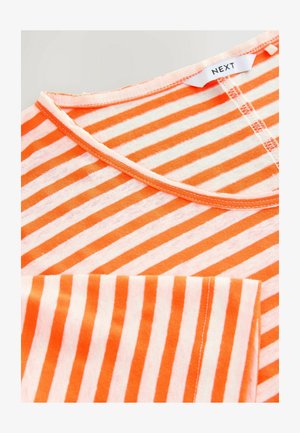 Next BLEND SOFT TOUCH - Trükipildiga T-särk - fluro orange stripe