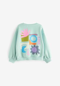 Next REGULAR FIT - Collegepaita - green floral shapes