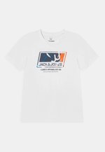 JACK & JONES Jjcolton Tee SS Crew Neck Jnr, Bianco, 8 Anni