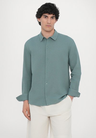 Ron Dorff Button down-skjorte - aquamarine