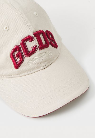 GCDS LOUNGE LOGO BASEBALL HAT UNISEX - Kapa - beige