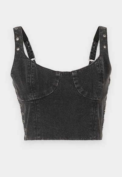 Ksubi DAUPHINE BUSTIER SHADOW - Top - black