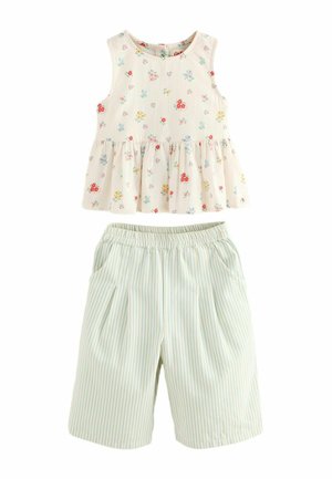 REGULAR FIT - CATH KIDSTON  SET   - Nohavice - ecru ditsy