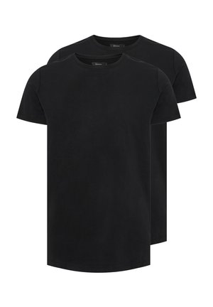 JERMANE 2-PACK - Basic T-shirt - black