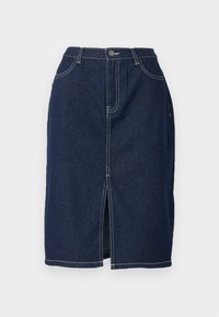 JDYBELLA MIDI SLIT SKIRT  - Pencil skirt - dark blue denim
