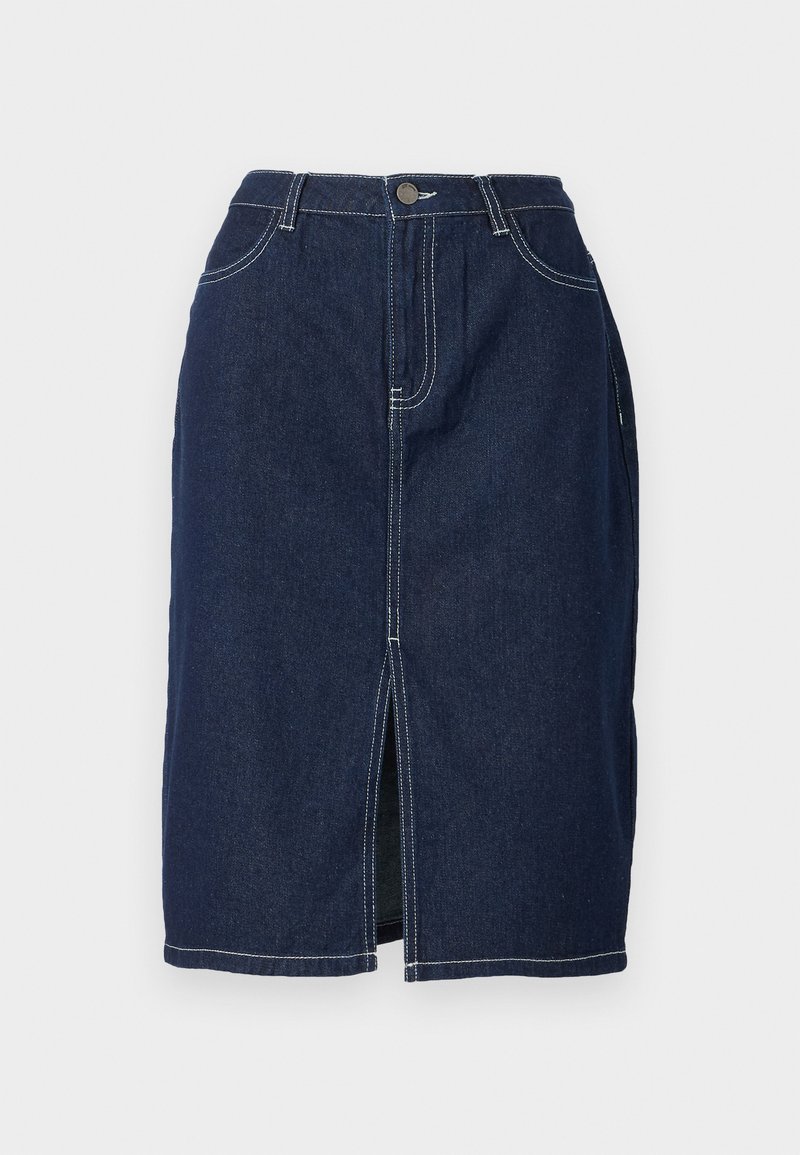 JDY Kokerrok donkerblauw denim