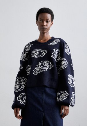 CHERIKA - Jumper - navy/creme
