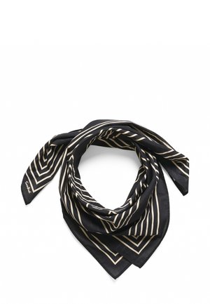 ELKIE - Eșarfă - black w oatmeal placed mono