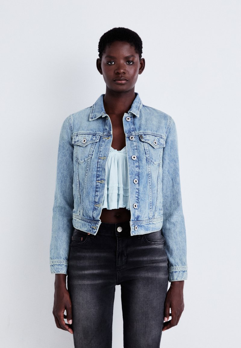 Pepe Jeans SLIM JACKET Denim jacket light blue denim Zalando