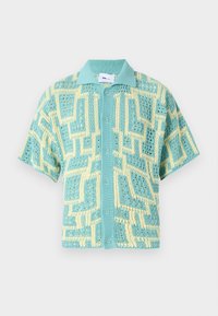 SHIRT OVERSIZE UNISEX - Košile - stone blue/yellow