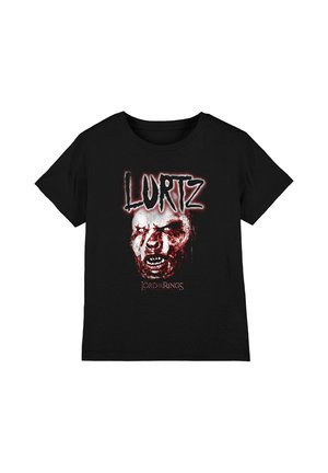 Warner Brothers, LORD OF THE RINGS EVIL LURTZ UNISEX - Print T-shirt - black