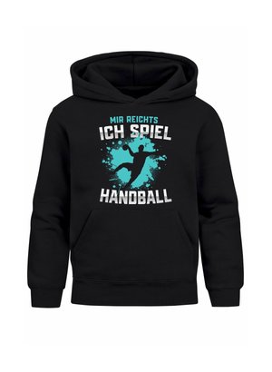 MoonWorks HANDBALL SPORT HOBBY SPRUCH MIR REICHTS ICH SPIEL HANDBALL GESCHENK HANDBALLSPIELER  - Kapuzenpullover - schwarz